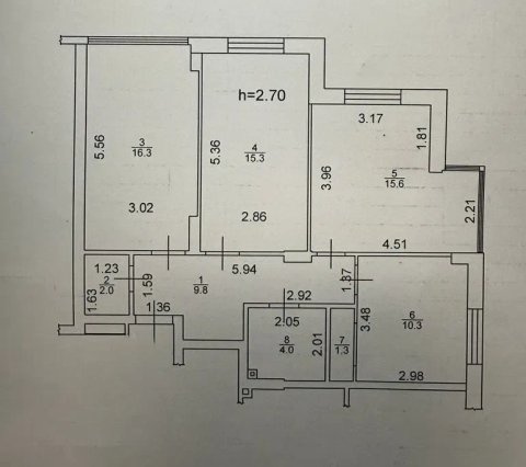 ВЛАСНИК 3-кімнатна квартира у ЖК «Центральний 2»