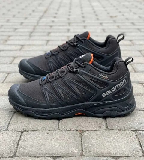 Водостійкі кросівки Salomon Speedcross Pro Thinsulate (41-46) — термо чоловічі Саломон, Waterproof, чорні, зимові