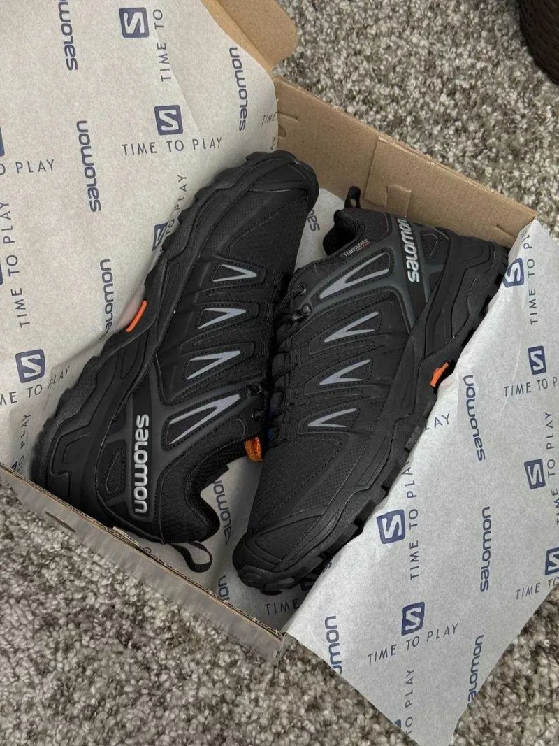 Водостійкі кросівки Salomon Speedcross Pro Thinsulate (41-46) — термо чоловічі Саломон, Waterproof, чорні, зимові — фото 2