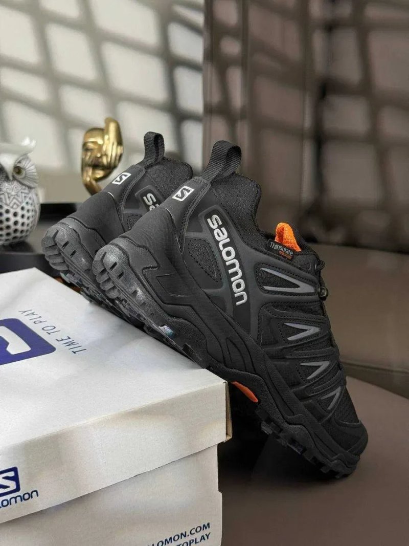 Водостійкі кросівки Salomon Speedcross Pro Thinsulate (41-46) — термо чоловічі Саломон, Waterproof, чорні, зимові — фото 5