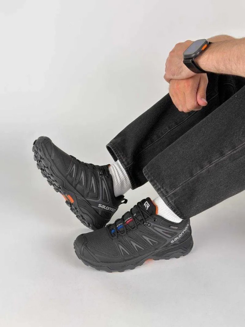 Водостійкі кросівки Salomon Speedcross Pro Thinsulate (41-46) — термо чоловічі Саломон, Waterproof, чорні, зимові — фото 8