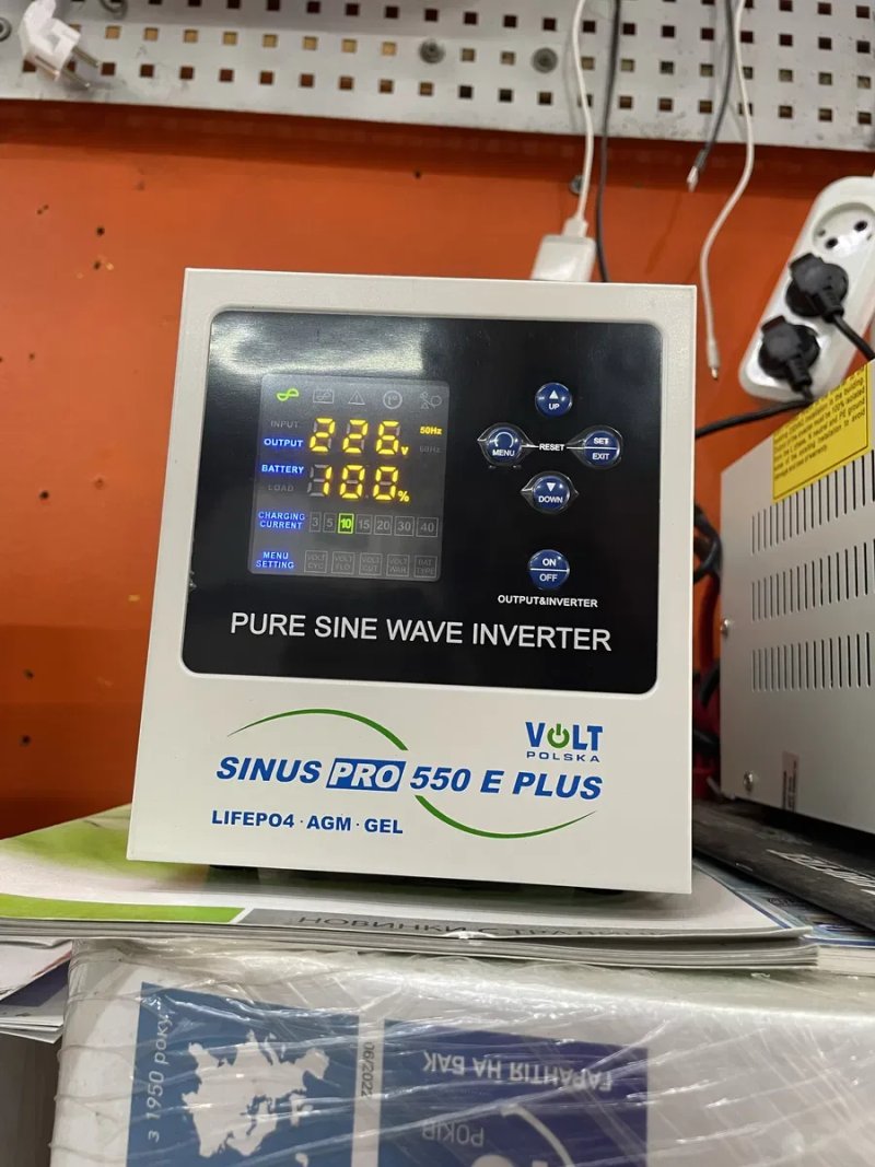 Volt  Polska Sinus Pro 550E PLUS 12V  AGM ГЕЛЬ LIFEPO4 — фото 4