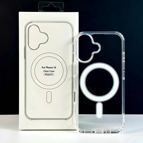 Всі моделі! Чохол Clear Case with MagSafe для iPhone X-17 Pro Max | Прозорий чохол з Магсейф на Айфон Х-17 Про Макс | Прозрачный MagSafe чехол iPhone