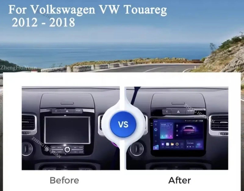 ‼️ VW Touareg 1, Touareg 2 2004-2018 ‼️ Android магнітола Carplay Android auto — фото 5