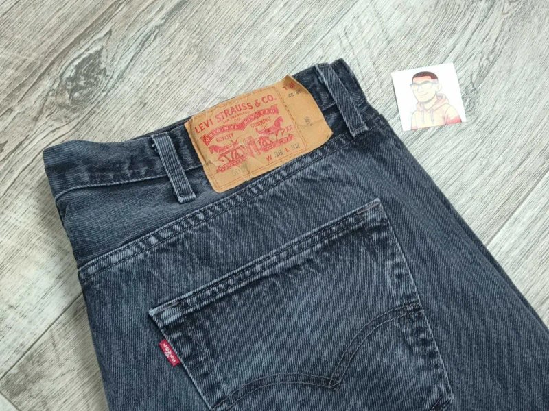 [W36 L34] LEVIS 501 Джинси широкі левіс сірі 505, 550, 515 — фото 3