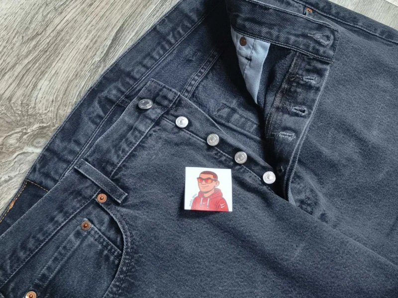 [W36 L34] LEVIS 501 Джинси широкі левіс сірі 505, 550, 515 — фото 5