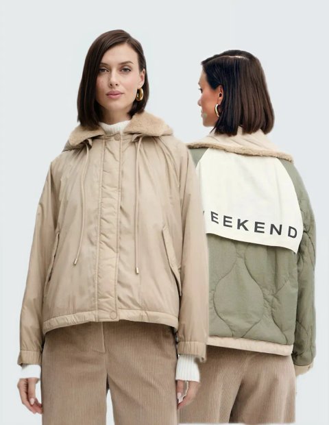 Weekend Max Mara двостороння демісезонна куртка на верблюжий вовні
нов