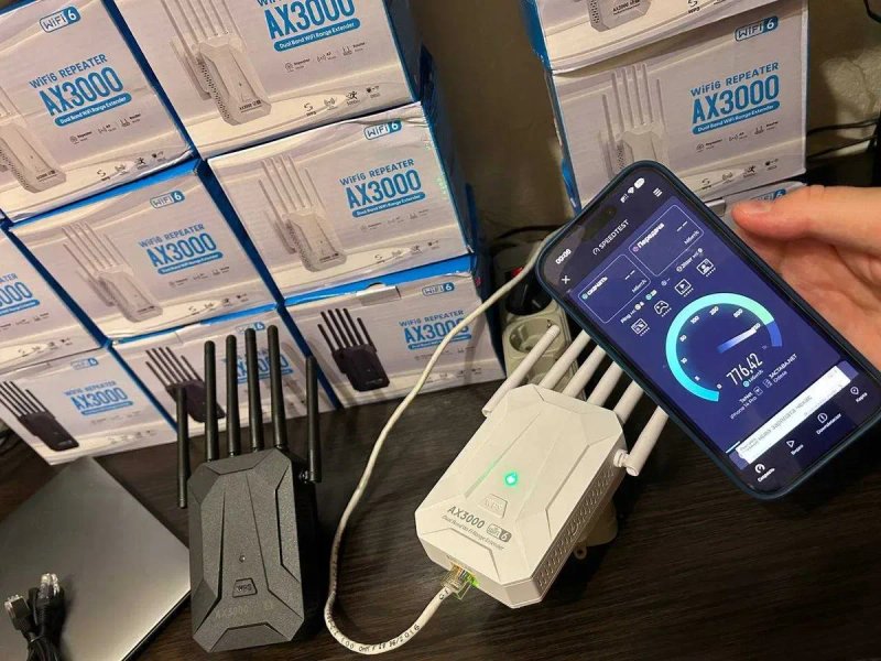 WiFi 6 репітер AX3000 3000 Мбіт/с | Підсилювач Wi-Fi | 2.4G + 5G | Gigabit LAN | Перевірено — фото 6