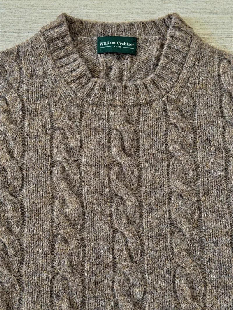 William Crabtree & Sons светр чоловічий вовна коричневий XL 52-54 — фото 4