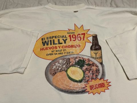 Willy Chavarria Willy's Taco Shop Buffalo Tee футболка чоловіча XL