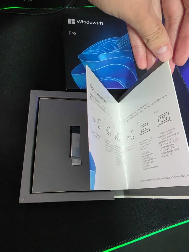 Windows 11 Pro BOX USB HAV-00195 Ключ українська • фізична коробка, флешка, ключ • ліцензія FPP Віндовс 11 Про ключ Виндовс 11 Про лицензия Активація — фото 4