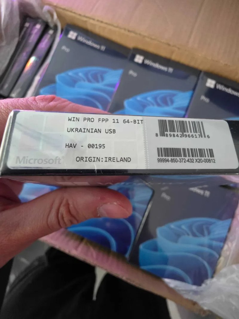 Windows 11 Pro + HAV-00195 + BOX USB Боксова Активація Віндовс Коробка + Windows 11 Pro Microsoft Windows 11 Pro FPP 64-bit Ukrainian USB (HAV-00195) — фото 2