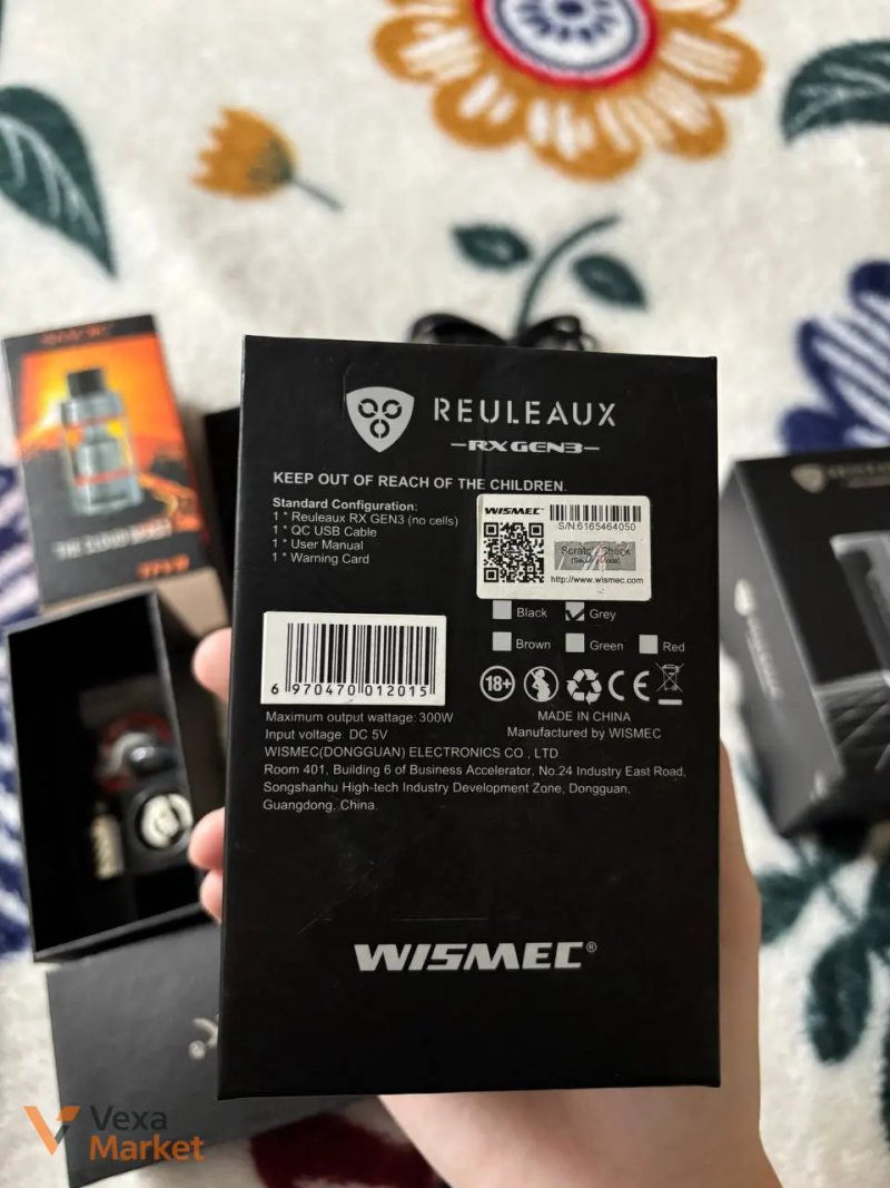 Wismec Reuleaux RX GEN3 300W сріблясто-чорний — фото 2