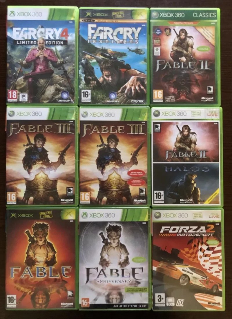 Xbox 360/Original: Forza Horizon, FIFA 2019, Fable GTA San Andreas, Halo Gears of WR, Dantes Inferno, Hitman Harry Potter, FarCry, Jericho Godfather — фото 4