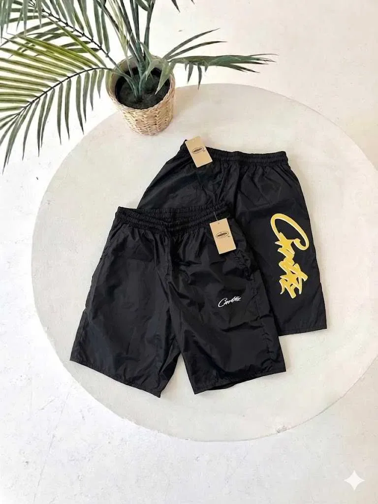 XS-XXL // Черные Шорты Corteiz Big Logo // Спортивні Шорти Кортез Большой Принт — фото 2