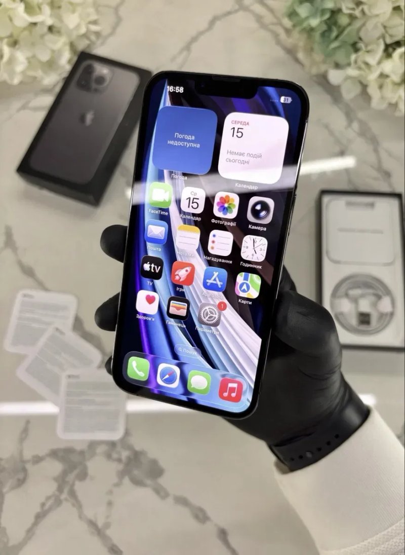 Як Новенький! iPhone 13 Pro 100%АКБ Neverlock Graphite (Магазин Гарантія) — фото 3