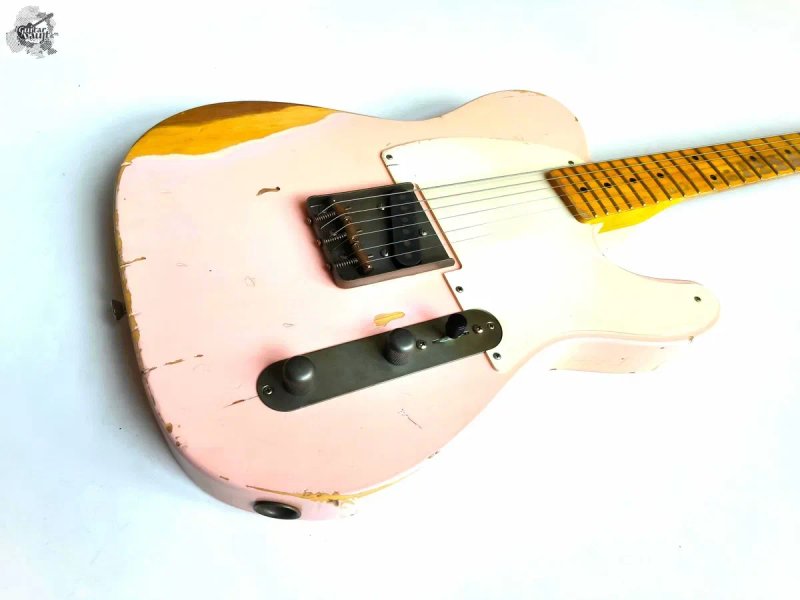 Як новий Nash E-57 Telecaster Esquire Relic '2022 Shell Pink w/case&docs — фото 2