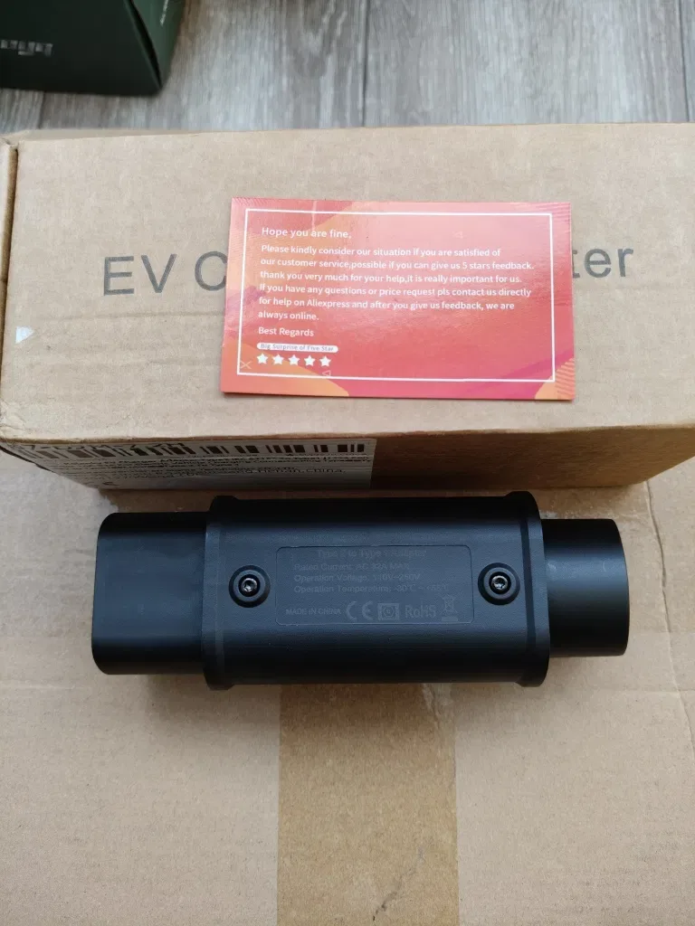 ЯКІСТЬ‼️Перехідник Type 2 - Type 1 32A 7kW Guwieyg для авто з США EV Adapter J1772 адаптер хороша якість надійний корпус — фото 4