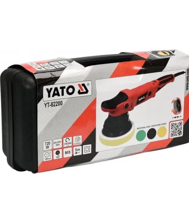Yato Yt 82200. Ексцентрикова полірувальна машинкаБез предоплат наложка — фото 2
