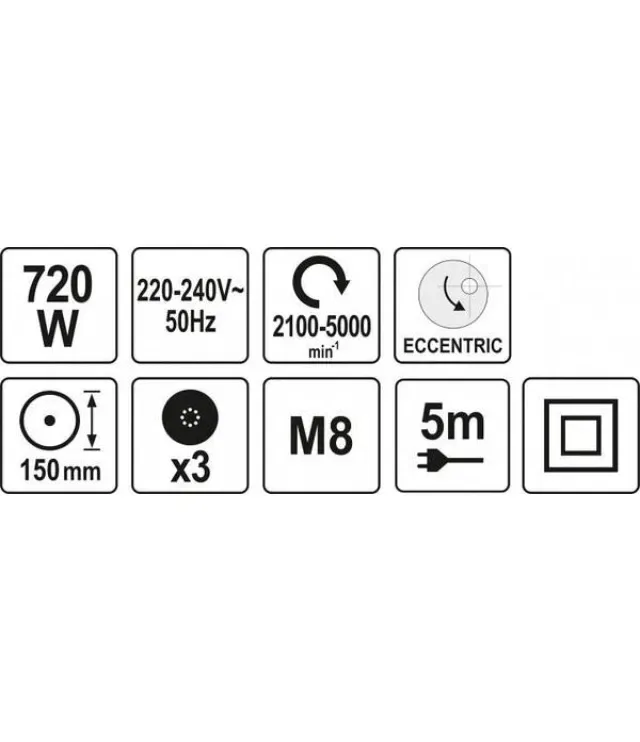 Yato Yt 82200. Ексцентрикова полірувальна машинкаБез предоплат наложка — фото 8