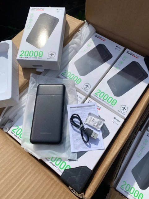 Є ОПТ.Повербанк(power bank) BOROFONE BJ88A та інші 20000мАг для ЗСУ