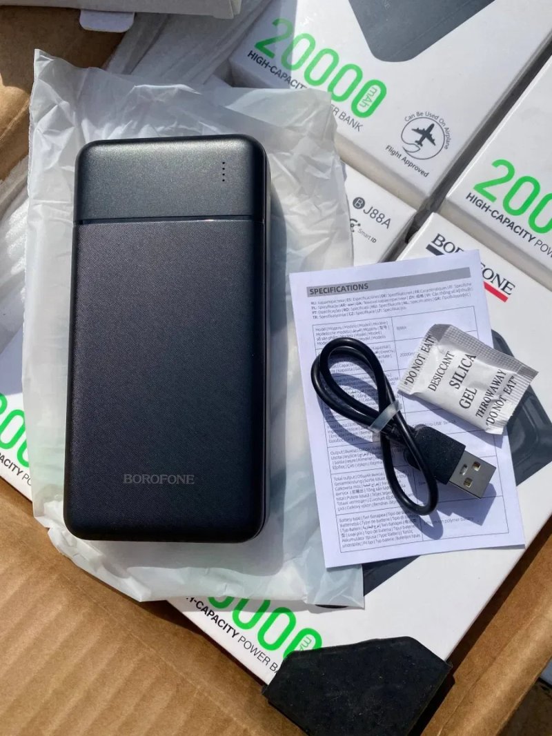 Є ОПТ.Повербанк(power bank) BOROFONE  BJ88A  та інші 20000мАг для ЗСУ — фото 3