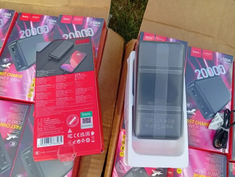 Є ОПТ.Повербанк(power bank) HOCO  J100A 20000мАг для ЗСУ/при відключеннях світла — фото 3