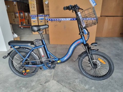 Є в Тернополі! Електровелосипед по ціні велосипеда SAMEBIKE CY20 350W | 12Ah | хід 90 км | швидкість 25 км/год Синій е-байк фетбайк гарантія 6міс
