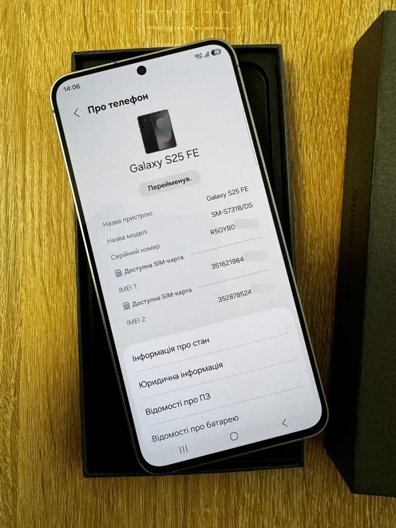 Європа Як новий Samsung Galaxy S25 FE 8/128gb S731 B Гарантія — фото 3