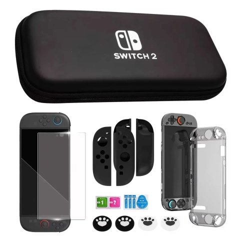 Захисний чохол футляр Nintendo Swith 2 Захисне скло кейс Нінтендо Свіч