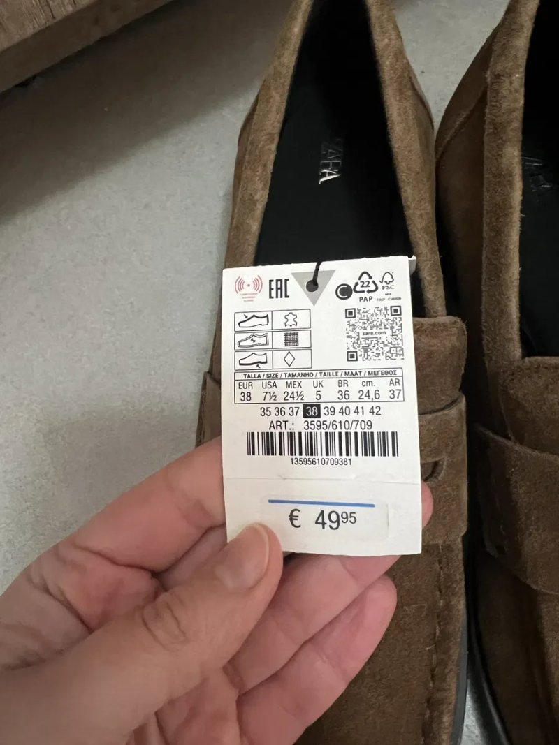 Замшеві туфлі лодочки  балетки лофери zara зара — фото 4