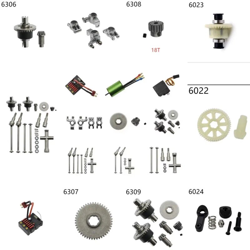 Запчастини для RC машинок SG116 / SCY 16101 / JJRC Q130 та інших моделей 1:16 — фото 2