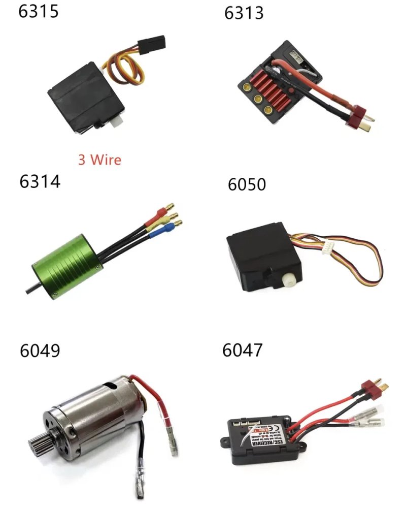 Запчастини для RC машинок SG116 / SCY 16101 / JJRC Q130 та інших моделей 1:16 — фото 5