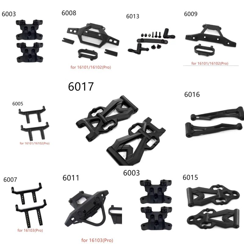 Запчастини для RC машинок SG116 / SCY 16101 / JJRC Q130 та інших моделей 1:16 — фото 6