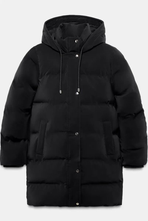 Zara подовжена куртка анорак з прогумованої тканини, кольори,  розміри