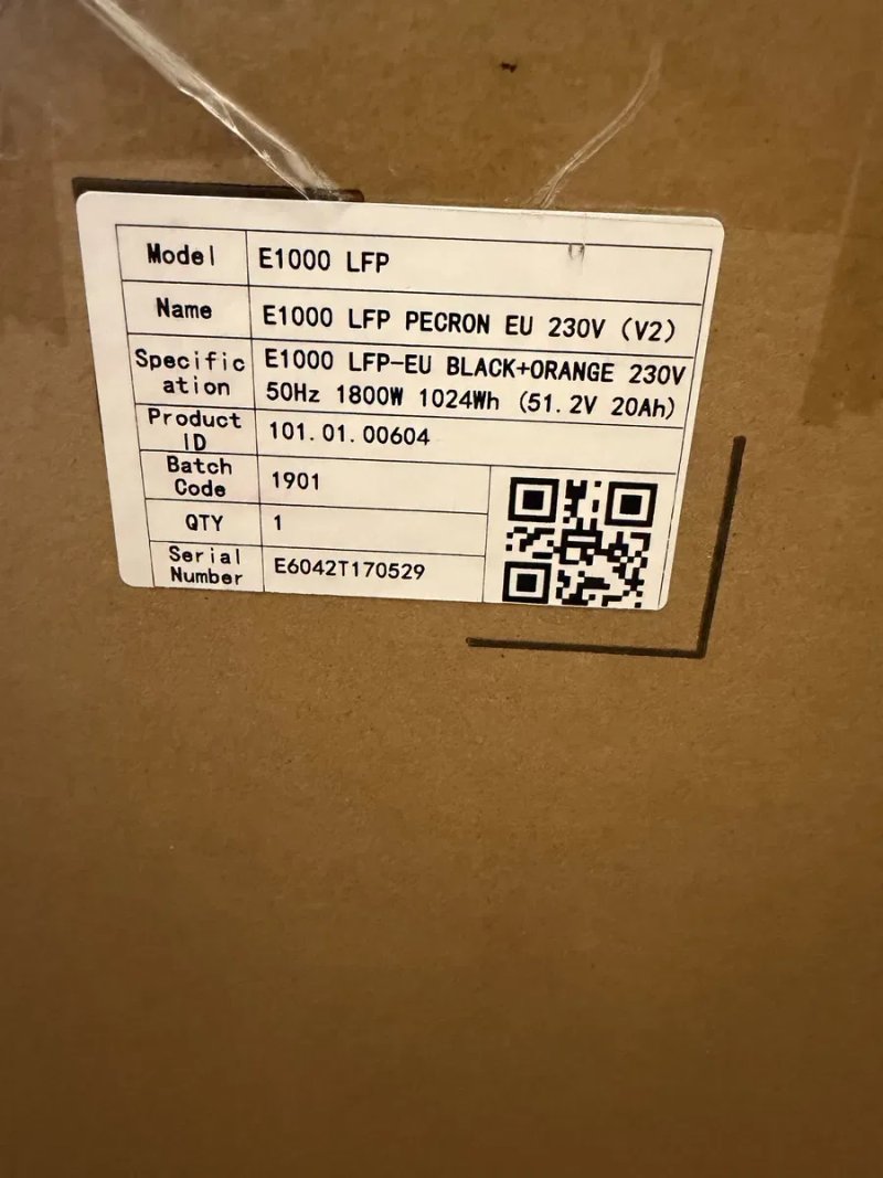 Зарядна станція 1800W Pecron E1000LFP Ємність 1024Wh, потужність 1800W — фото 5