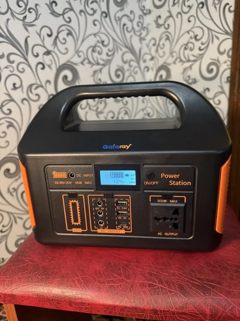 Зарядна станція 500W, 460Wh LiFePO4, чиста синусоїда — фото 5