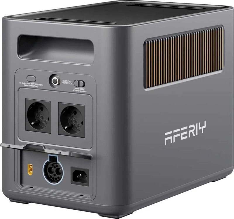 Зарядна станція AFERIY Nomad1800           Портативная электростанция AFERIY 1800 PRO, 1800 Вт, пиковая мощность 3600 Вт, 1024 Вт·ч, LiFePO4 — фото 2