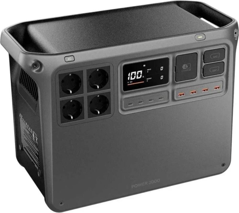Зарядна станція DJI Power 2000 (2048 Вт·год / 3000 Вт) LFP. Портативна електростанція ДБЖ чиста синусоїда, DYM2000H — фото 3