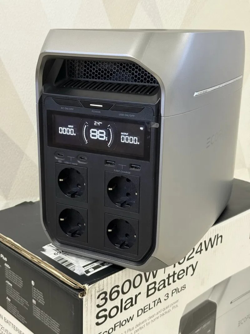 Зарядна станція EcoFlow Delta 3 Plus 1800w 1024 вт/год — фото 2