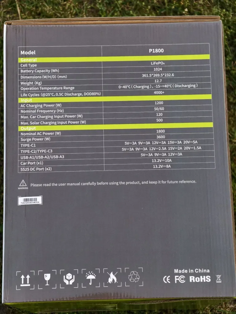 Зарядна станція IEETek IEE P1800 (1024Wh / 1800W) Швидка зарядка - 1 год. — фото 7