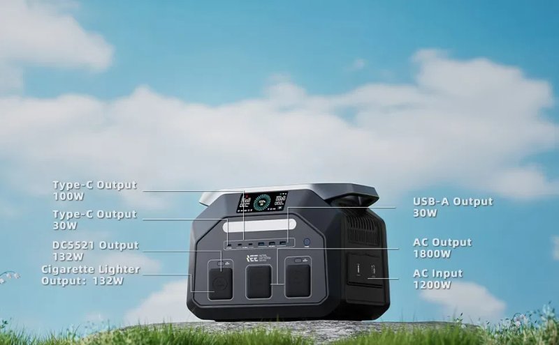 Зарядна станція IEETek P1800 / 1800 Вт / 1024 Вт⋅год / LiFePO4 — фото 5