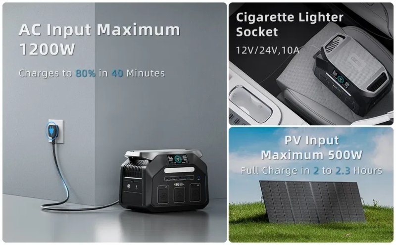 Зарядна станція IEETek P1800 / 1800 Вт / 1024 Вт⋅год / LiFePO4 — фото 7
