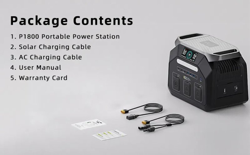 Зарядна станція IEETek P1800 / 1800 Вт / 1024 Вт⋅год / LiFePO4 — фото 8