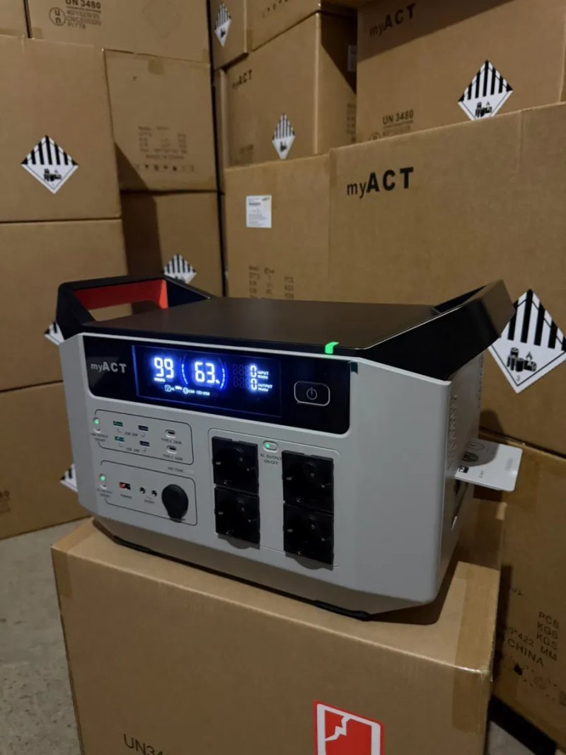Зарядна станція MYACT AP2002 2000W, Ємність 1872 Вт/г — фото 2