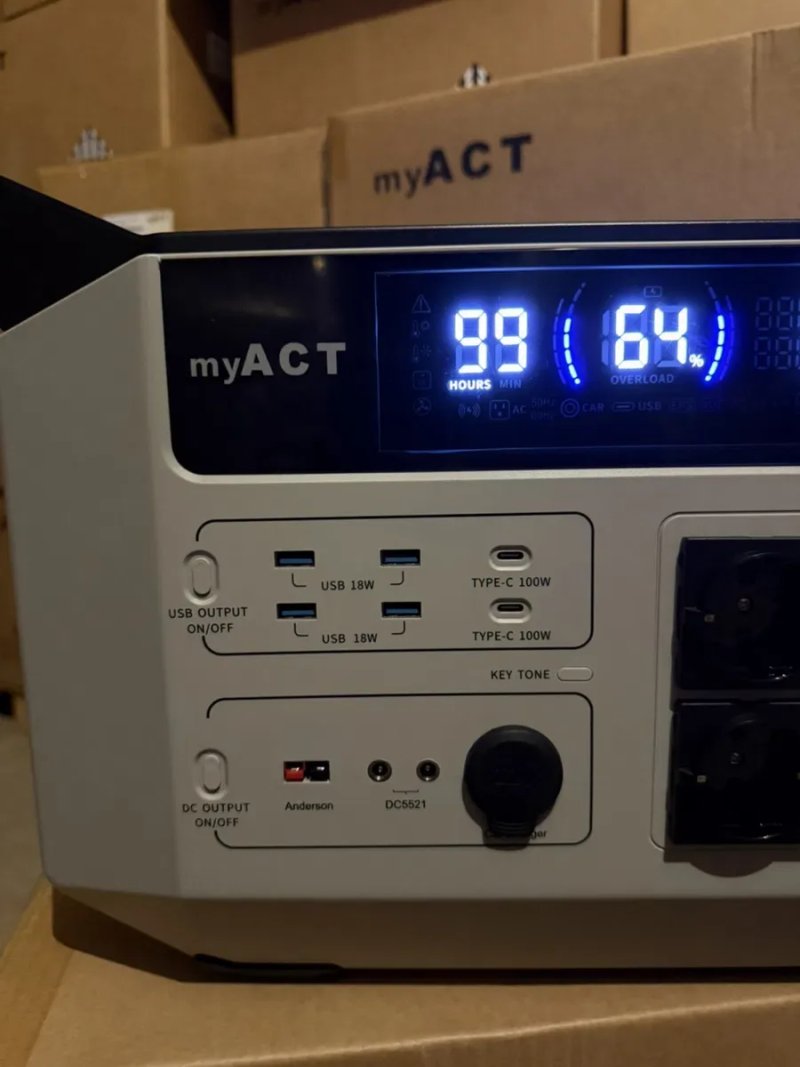 Зарядна станція MYACT AP2002 2000W, Ємність 1872 Вт/г — фото 4