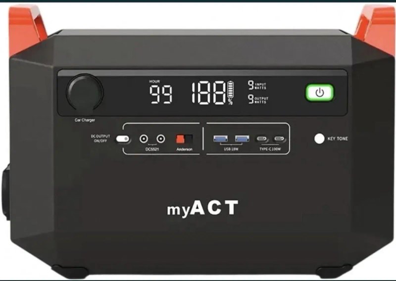 Зарядна станція myACT Power Station Модель AP1002 — 998 Wh / 1000 W — фото 2