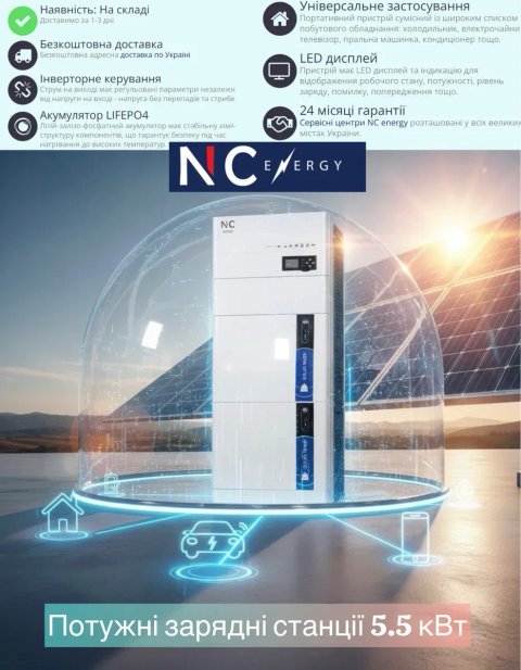 Зарядна станція NC Clima 5,5 кВт
