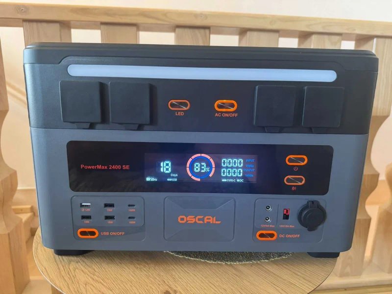 Зарядна станція - OSCAL PowerMax 2400 SE ( видає  до 4800 вт) — фото 2