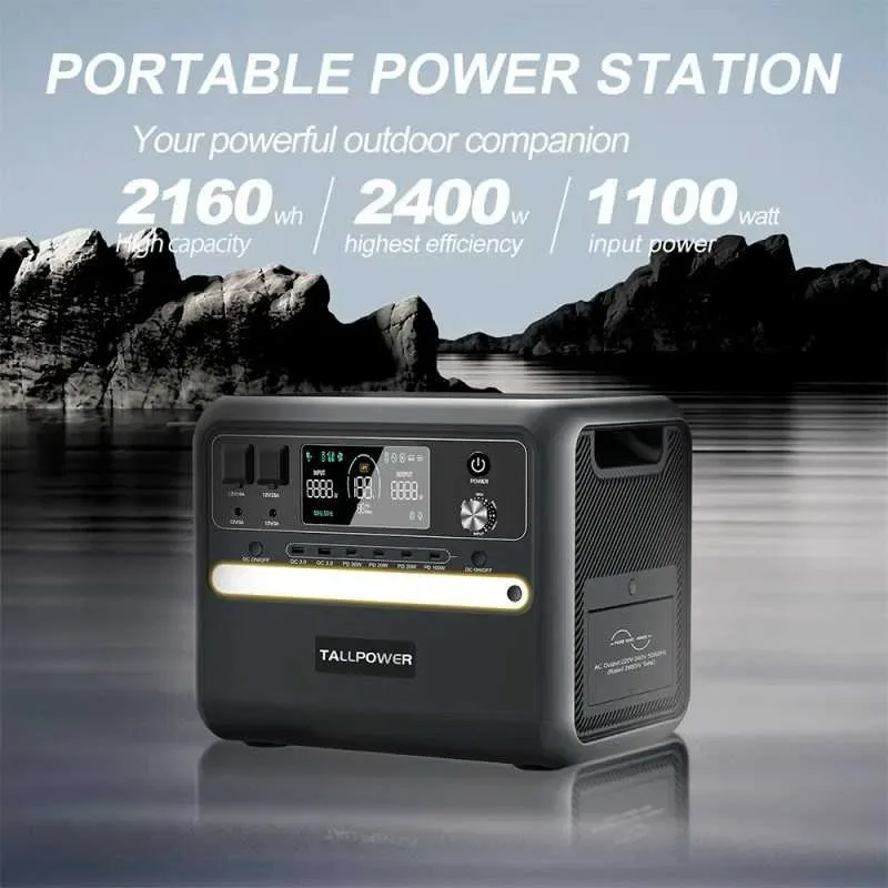 Зарядна станція TALLPOWER V2400 2400W 2160Wh 1шт Нова запакована — фото 2